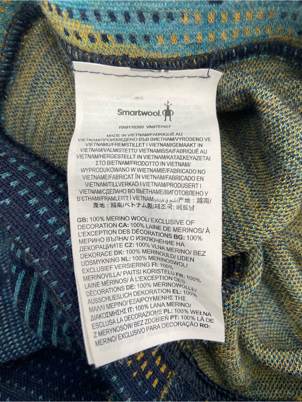 Smartwool Merino Wool Base Layer Large - Picture 7 of 9